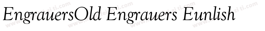 EngrauersOld Engrauers Eunlish Bd字体转换